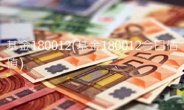 基金180012(基金180012今日估值)