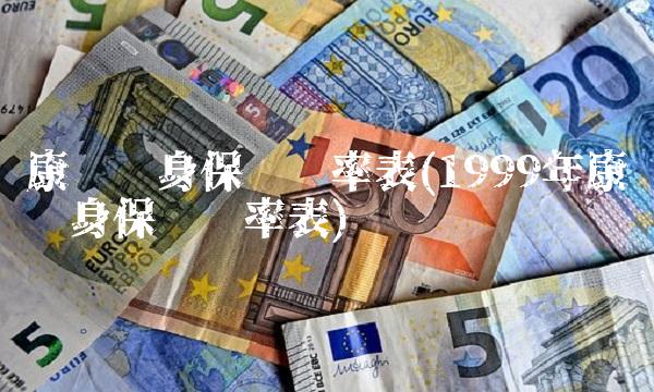 康宁终身保险费率表(1999年康宁终身保险费率表)