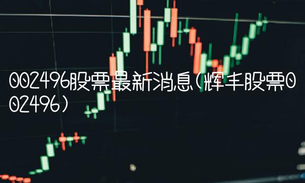 002496股票最新消息(辉丰股票002496)
