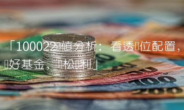 「100022净值分析：看透仓位配置，选好基金，轻松获利」