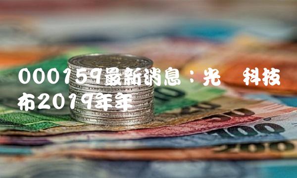 000159最新消息：光宝科技发布2019年年报