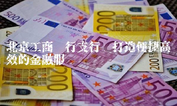 北京工商银行支行——打造便捷高效的金融服务