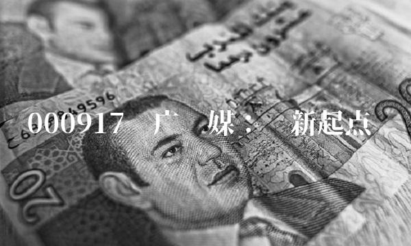 000917电广传媒：崭新起点
