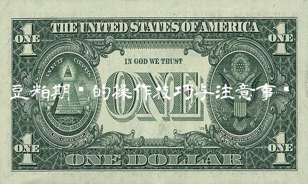 豆粕期权的操作技巧与注意事项