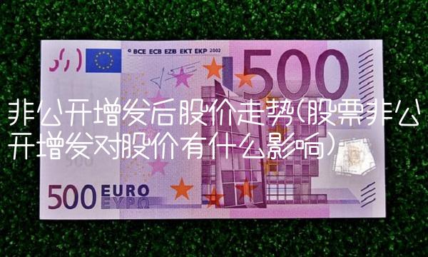 非公开增发后股价走势(股票非公开增发对股价有什么影响)