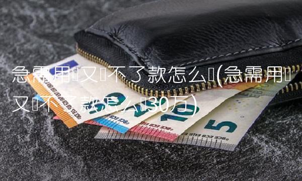 急需用钱又贷不了款怎么办(急需用钱又贷不了款怎么办30万) 急需用钱又贷不了款怎么办(急需用钱又贷不了款怎么办30万)