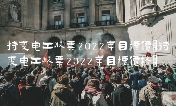 特变电工股票2022年目标价(特变电工股票2022年目标价格)