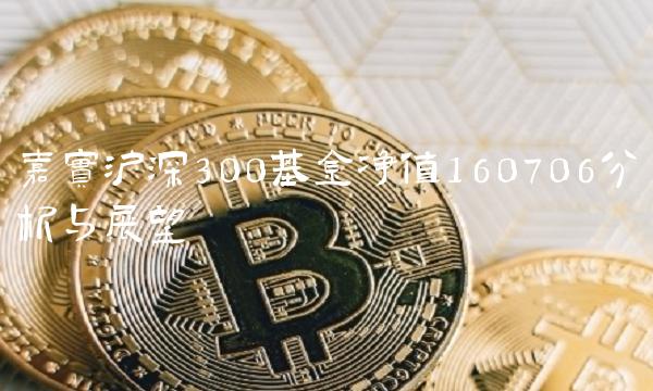 嘉实沪深300基金净值160706分析与展望