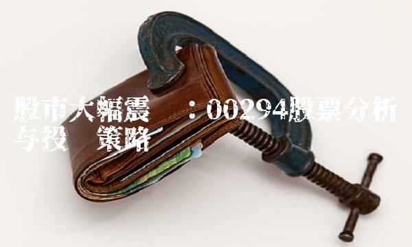 股市大幅震荡：00294股票分析与投资策略