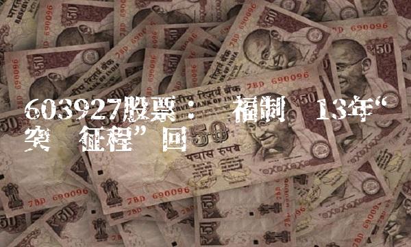 603927股票：乐福制药13年突围征程回顾