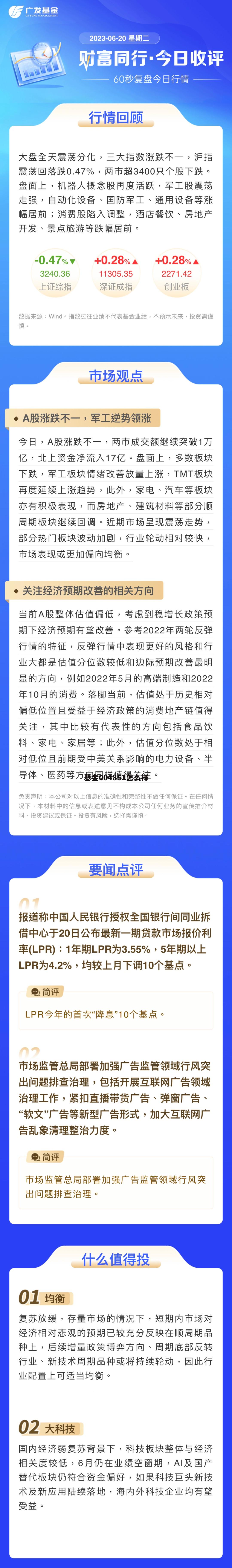 004854基金怎么样 基金004851怎么样