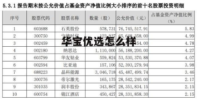 华宝资源优选混合基金净值查询 华宝优选怎么样