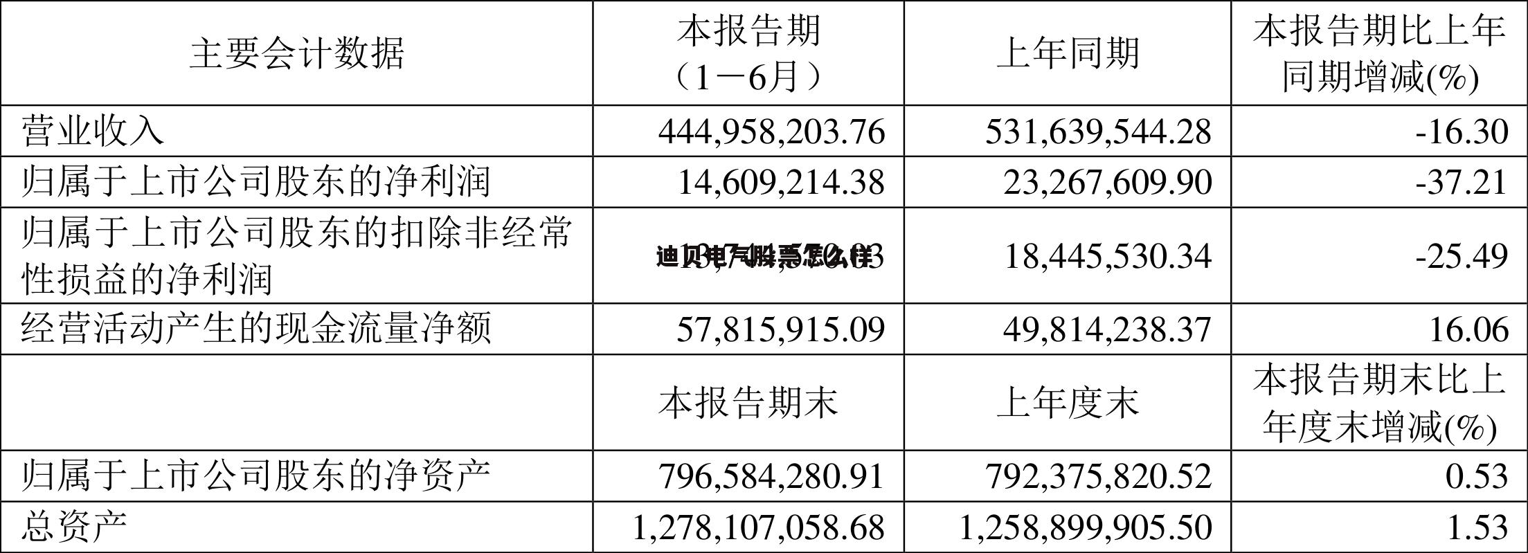 迪贝电气东方财富网 迪贝电气股票怎么样